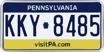 PA license plate KKY8485