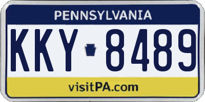 PA license plate KKY8489