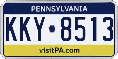 PA license plate KKY8513