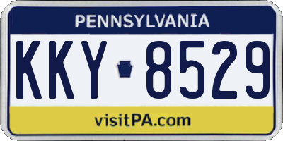 PA license plate KKY8529