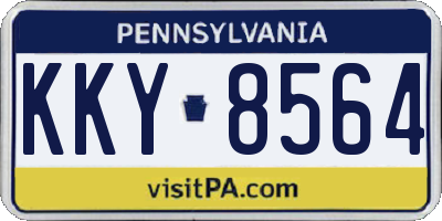 PA license plate KKY8564