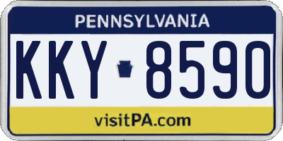 PA license plate KKY8590