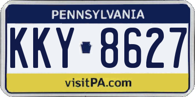 PA license plate KKY8627