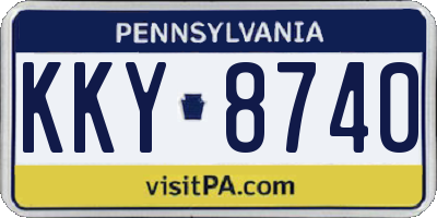 PA license plate KKY8740