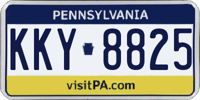 PA license plate KKY8825