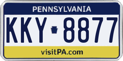 PA license plate KKY8877