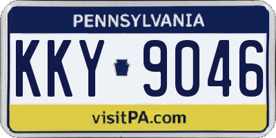 PA license plate KKY9046