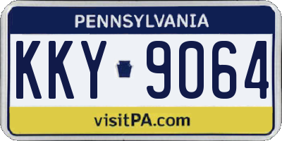 PA license plate KKY9064