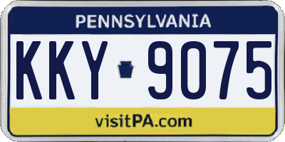 PA license plate KKY9075