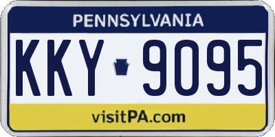 PA license plate KKY9095