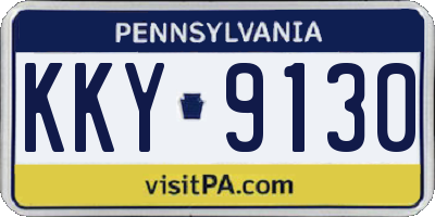 PA license plate KKY9130