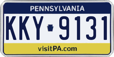 PA license plate KKY9131