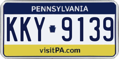 PA license plate KKY9139