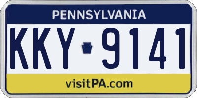 PA license plate KKY9141