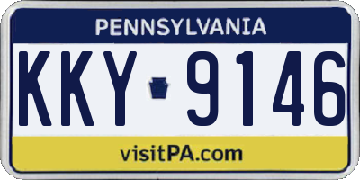PA license plate KKY9146
