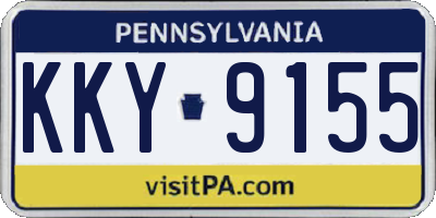 PA license plate KKY9155