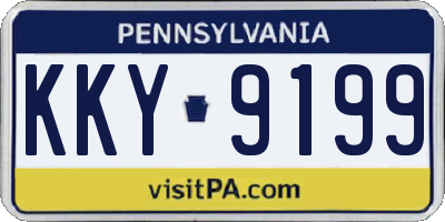 PA license plate KKY9199