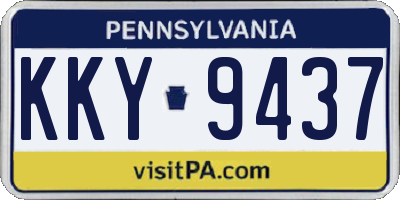 PA license plate KKY9437