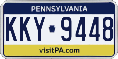 PA license plate KKY9448