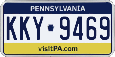 PA license plate KKY9469