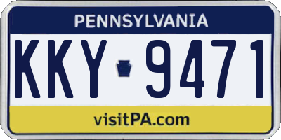 PA license plate KKY9471