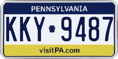 PA license plate KKY9487