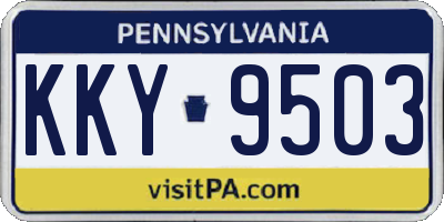 PA license plate KKY9503