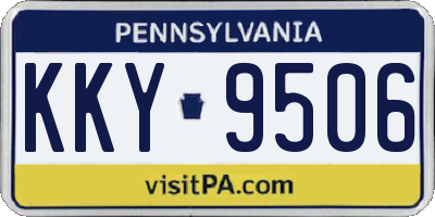 PA license plate KKY9506