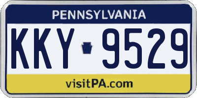 PA license plate KKY9529