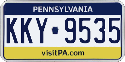 PA license plate KKY9535