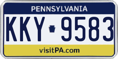 PA license plate KKY9583
