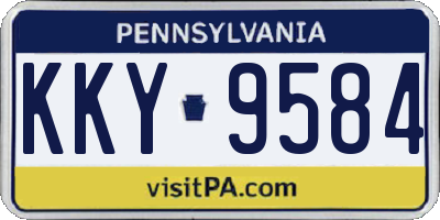 PA license plate KKY9584