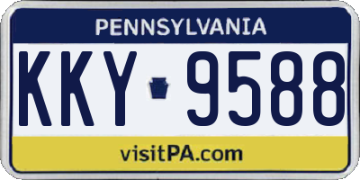PA license plate KKY9588