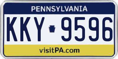 PA license plate KKY9596