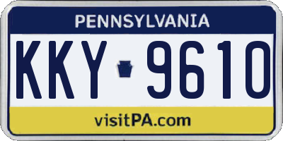 PA license plate KKY9610