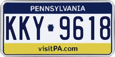 PA license plate KKY9618