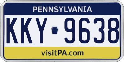 PA license plate KKY9638