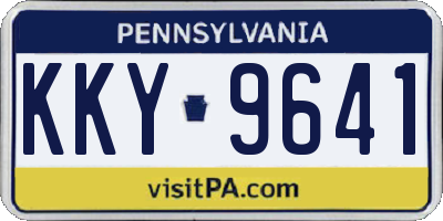 PA license plate KKY9641
