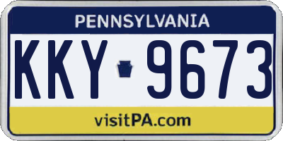 PA license plate KKY9673