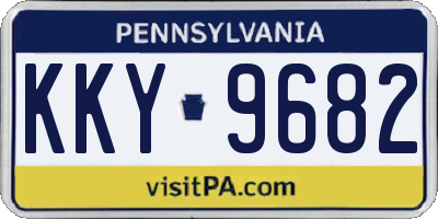 PA license plate KKY9682
