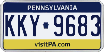 PA license plate KKY9683
