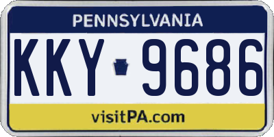 PA license plate KKY9686