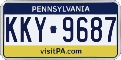 PA license plate KKY9687