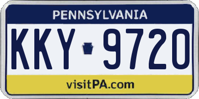 PA license plate KKY9720
