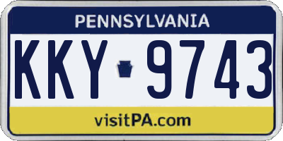 PA license plate KKY9743