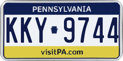 PA license plate KKY9744