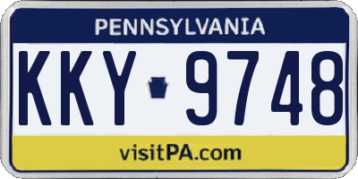 PA license plate KKY9748