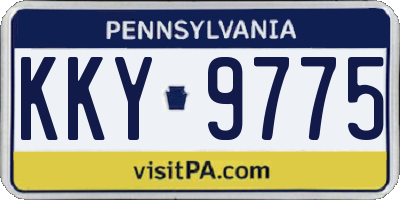 PA license plate KKY9775