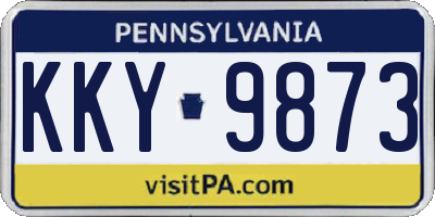 PA license plate KKY9873