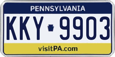 PA license plate KKY9903